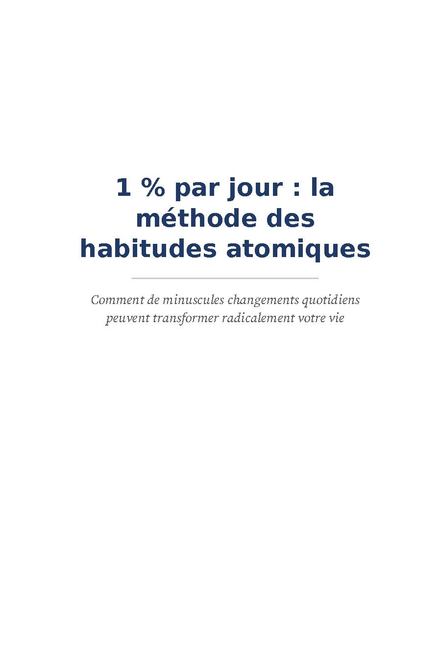 Apercu interieur — 1 % par jour (page 1)