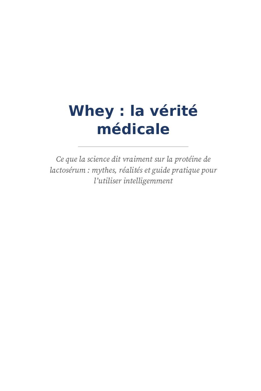 Whey, la vérité médicale – Image 2